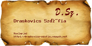 Draskovics Szófia névjegykártya